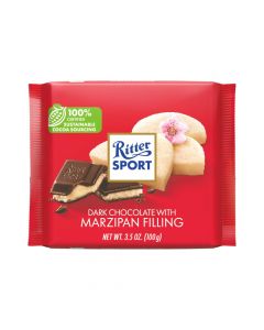 Dark Chocolate Bar with Marzipan Filling 100gm Ritter Sport