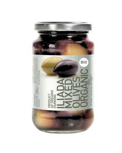 Organic Mixed Whole Olives 370gm Iliada