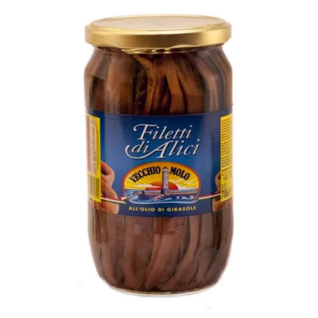 Anchovy Fillets 700g Vecchio Molo