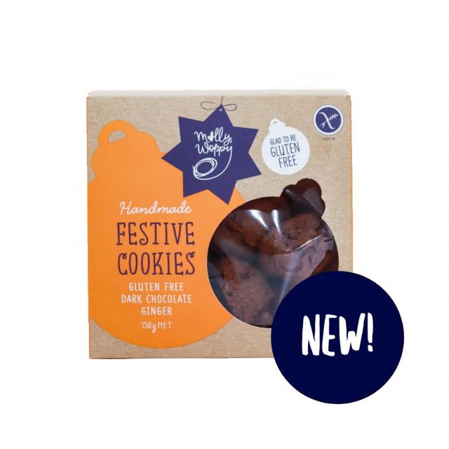 Xmas Cookies Festive GF Milk Choccy 130g  Ctn of 12