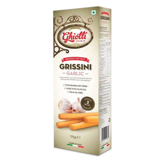 Grissini Garlic Ghiotti 125gm